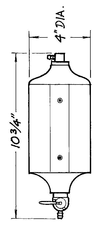 Black Radiator Catch Can 1qt. - 60002501