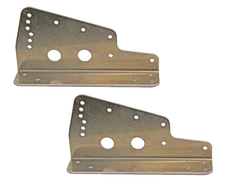 Seat Mount Floor 3/16in Aluminum 2-pc - 99214