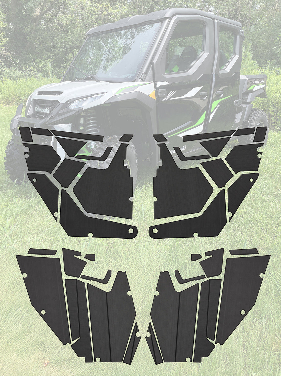 Terick EVA Foam Door Panel Kit for Kawasaki Ridge