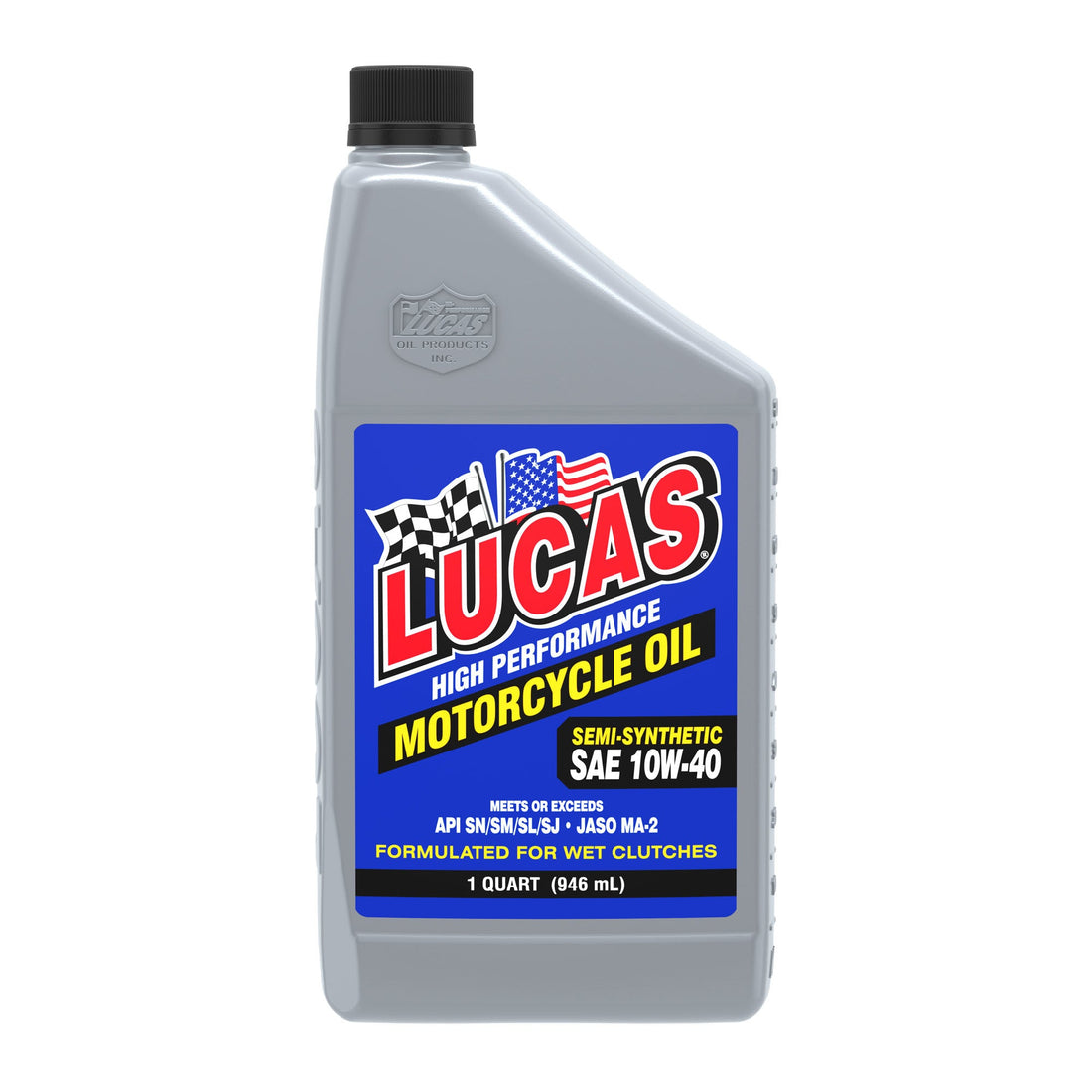 Semi-Synthetic 10w40 Motorcycle Oil Qt - LUC10710