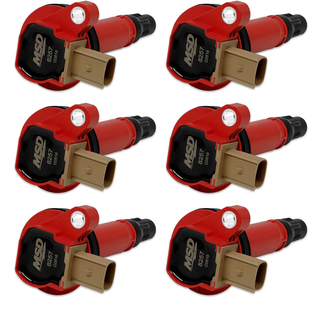 Coils 6pk Ford Eco-Boost 3.5L V6 11-16 Red - 82576