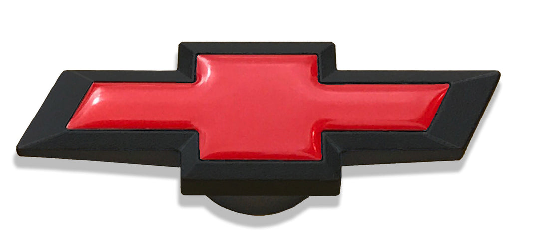 Large Chevy Bowtie Air Cleaner Nut Blk Crinkle - 141335
