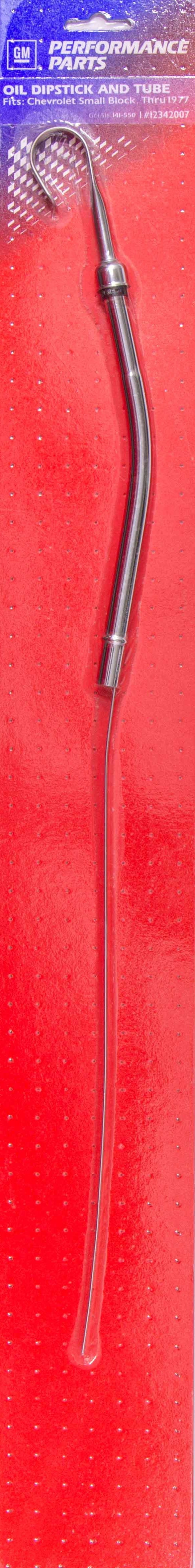 58-77 SBC Chrome Bowtie Oil Dipstick - 141550