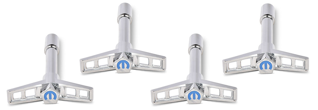 Mopar V/C Wing Nuts Chrome Blue Emblem - 440902