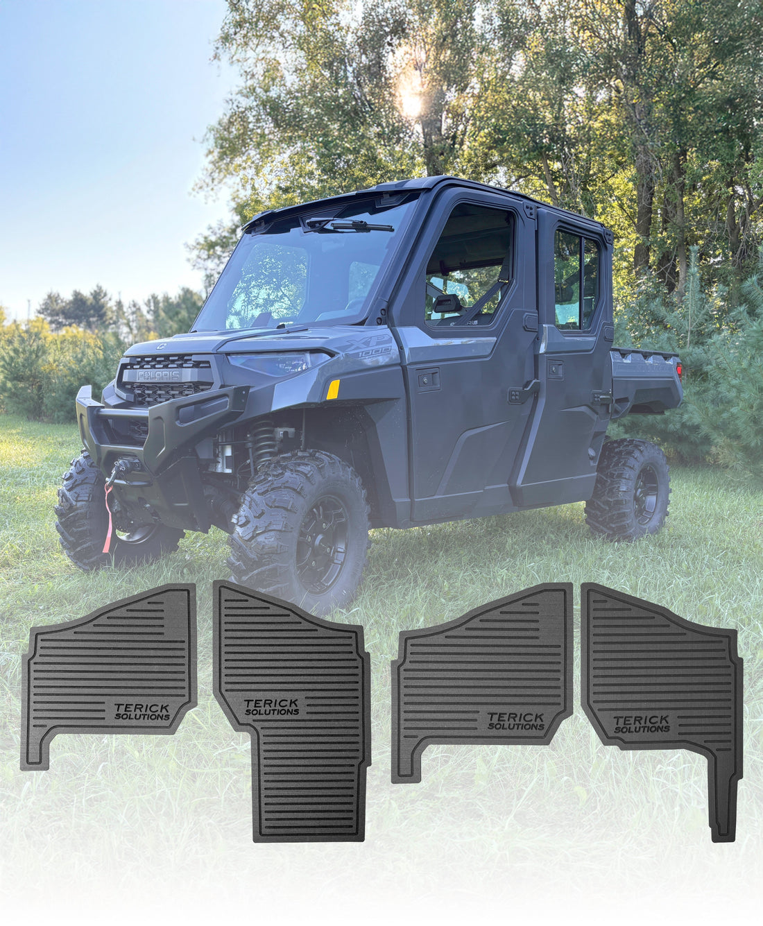 Terick Rubber Floor Mats for Polaris Ranger XP 1000