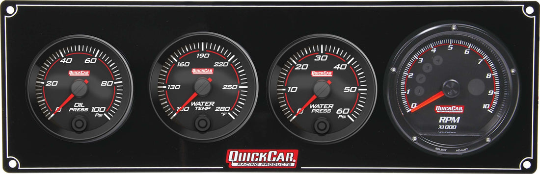 Redline 3-1 Gauge Panel OP/WT/WP w/Recall Tach - 693046