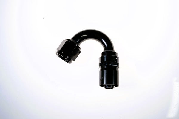10AN 150Deg Crimp Hose End Black - 7152102