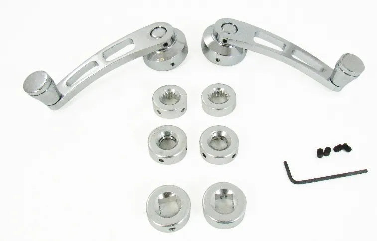Chrome Alum 4-1/4In Win dow Handle - R8408