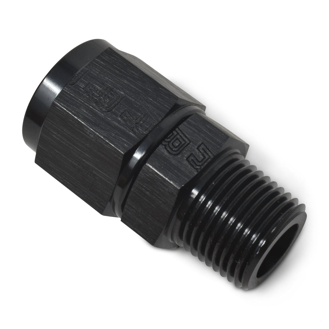 6AN F 3/8M Straight Black - 614225