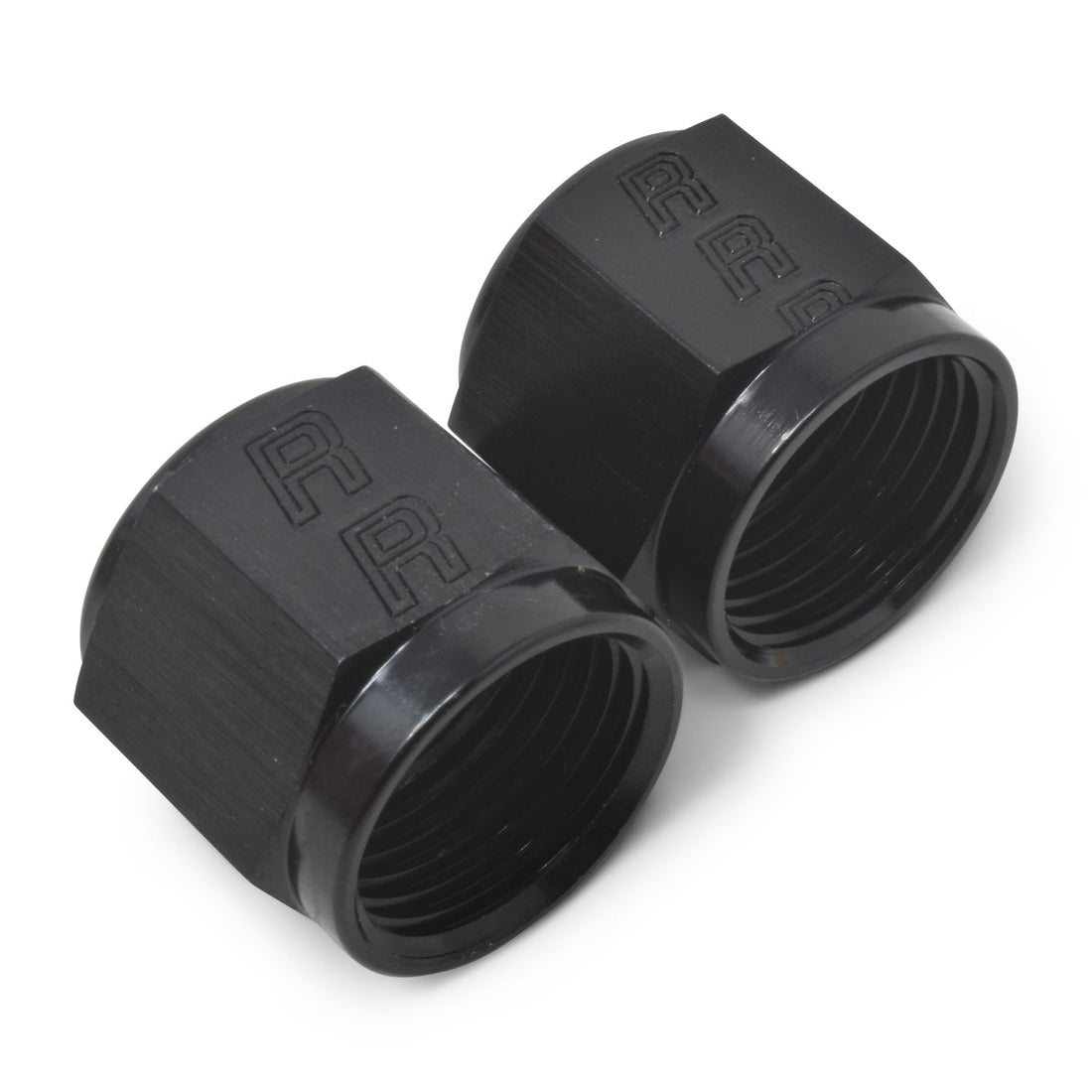 4AN To 1/4 Tube Nut Black 6 Pack - 660563