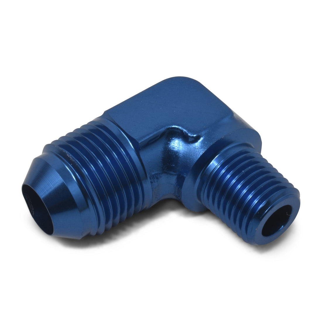 6AN 90Deg to 1/8NPT Blue - 660830