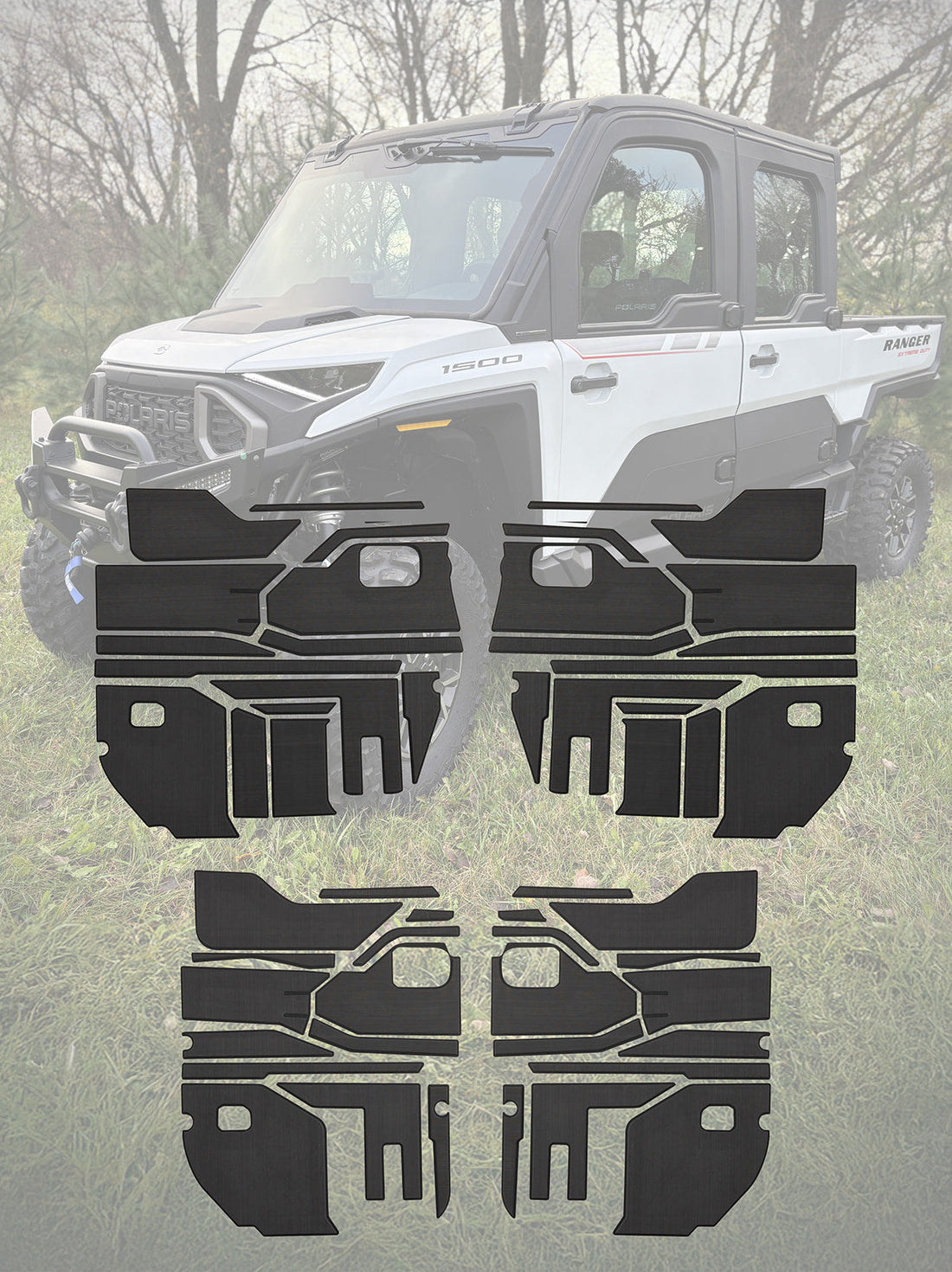 Terick EVA Foam Door Panel / Tunnel Kit for Polaris Ranger XD1500