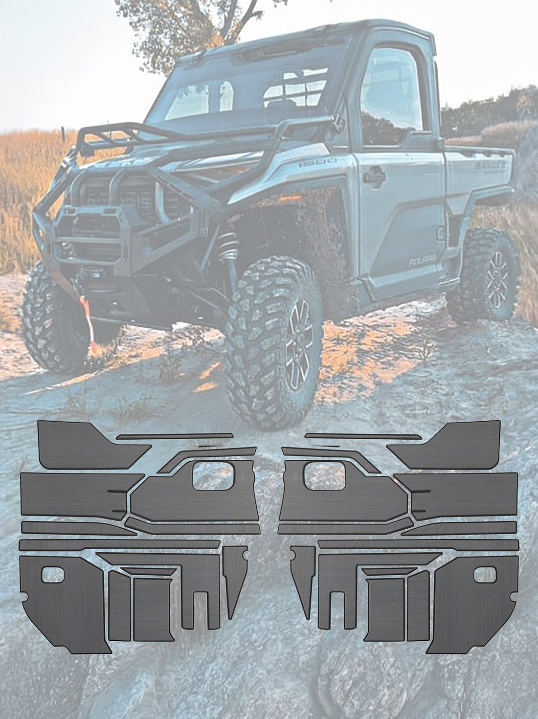 EVA Foam Door Panel / Tunnel Kits Polaris Ranger XD1500 - image 15