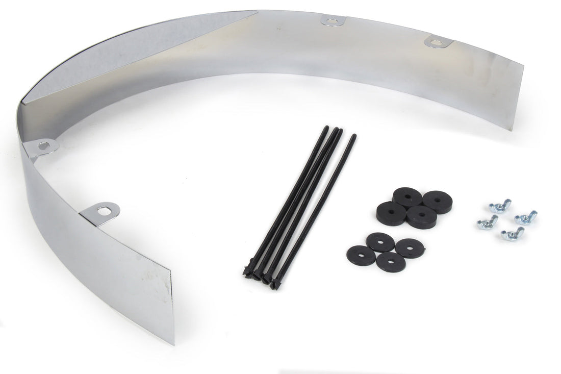 Fan Shroud 3IN Wide Chrome - 9453