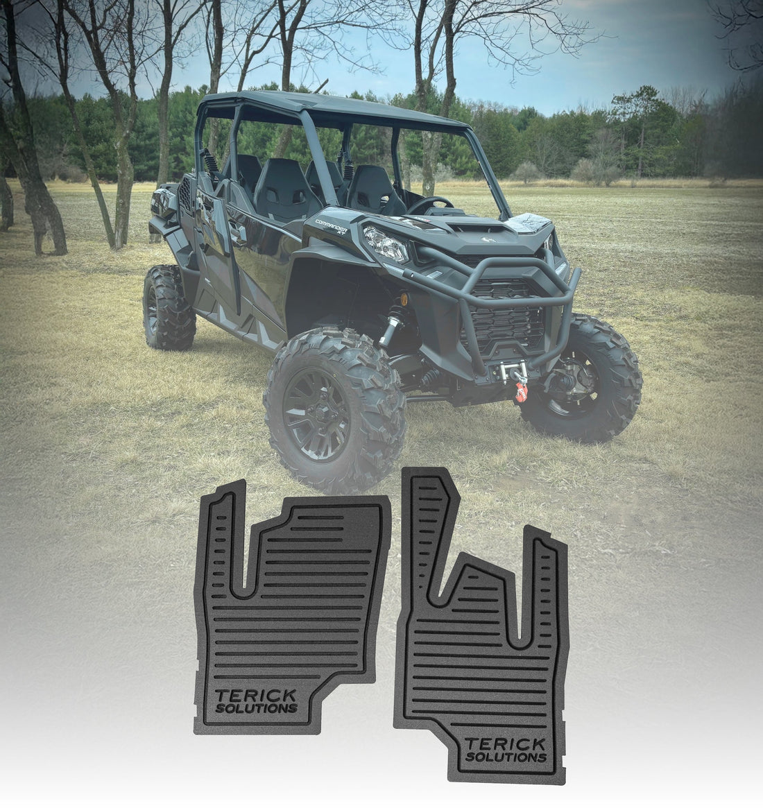 Terick Rubber Floor Mats for Can-Am Commander / Maverick Gen 2