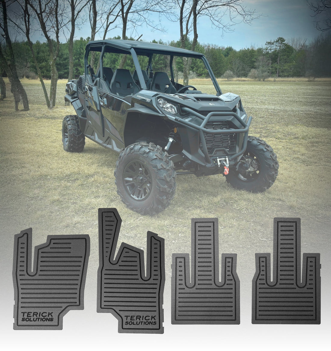 Terick Rubber Floor Mats for Can-Am Commander / Maverick Gen 2