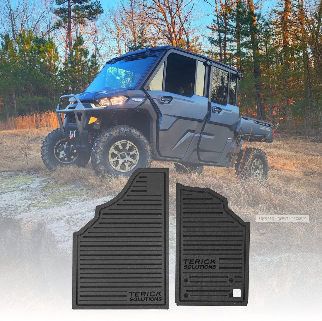Terick Rubber Floor Mats for Can-Am Defender