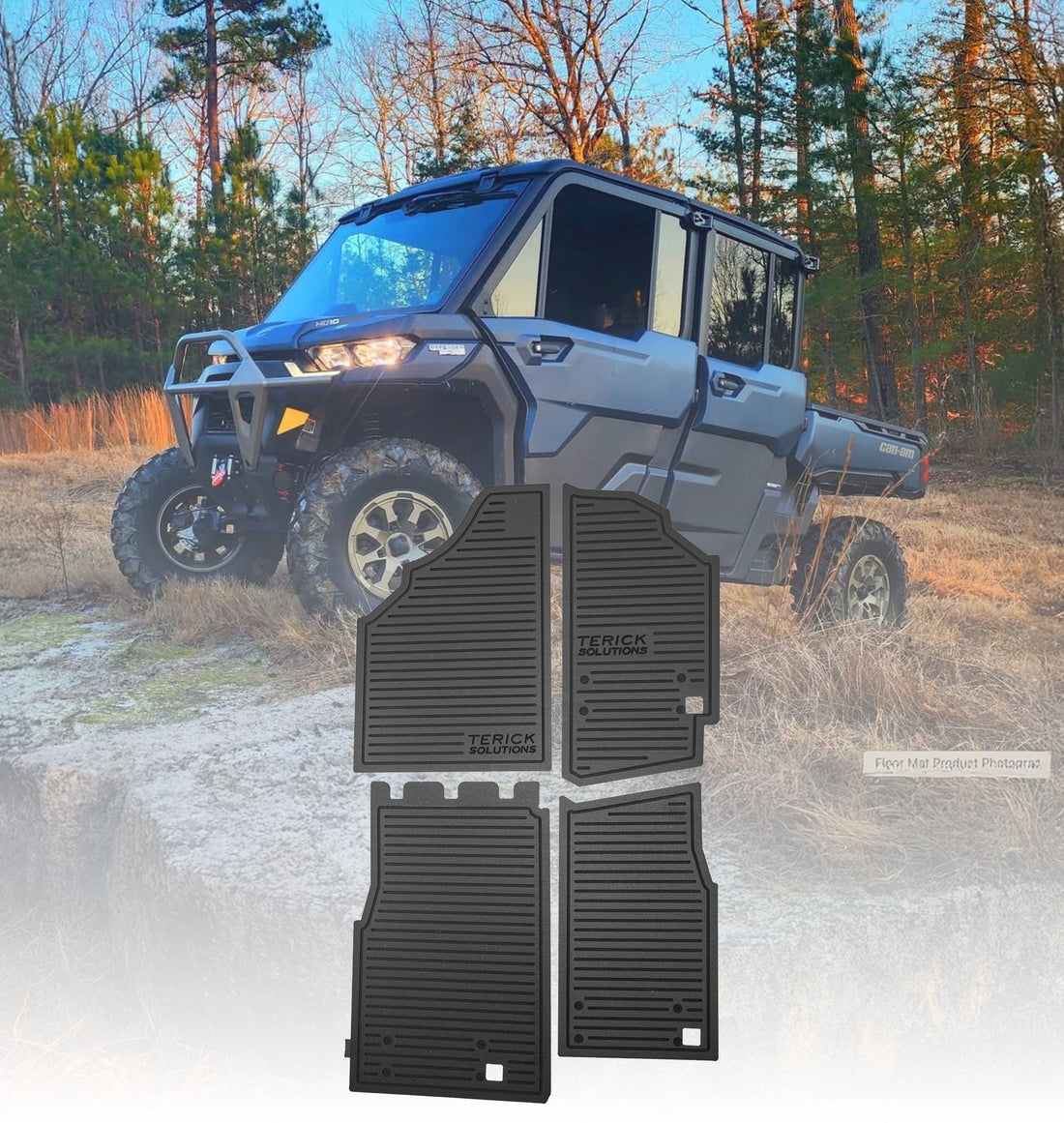 Terick Rubber Floor Mats for Can-Am Defender HD11