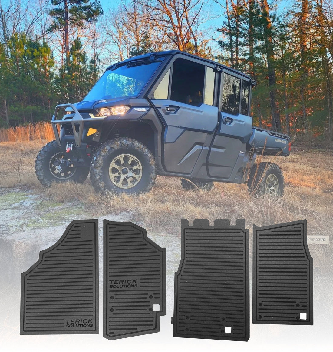 Terick Rubber Floor Mats for Can-Am Defender