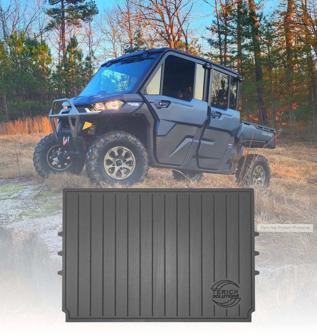 Terick Rubber Floor Mats for Can-Am Defender HD11