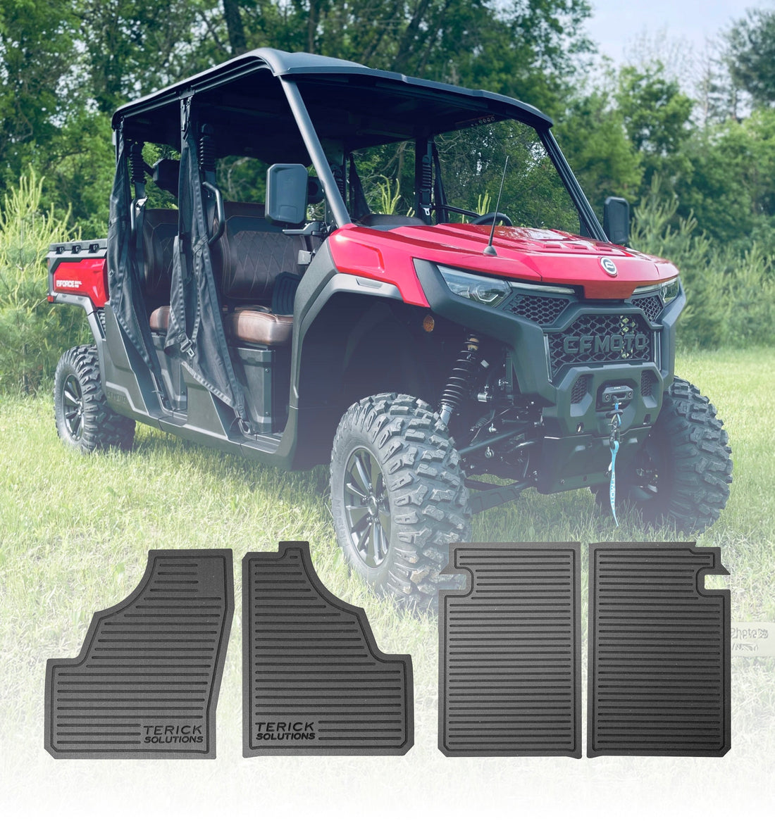 Terick Rubber Floor Mats for CFMOTO U10 XL Pro