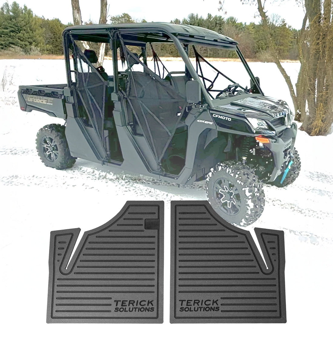Terick Rubber Floor Mats for CFMOTO UFORCE 1000 & XL