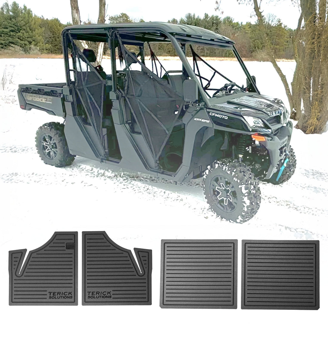 Terick Rubber Floor Mats for CFMOTO UFORCE 1000 & XL