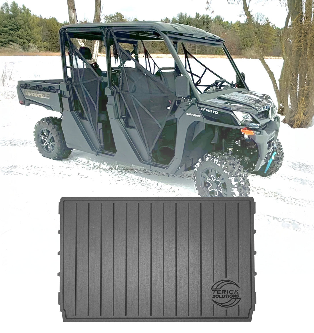 Terick Rubber Floor Mats for CFMOTO UFORCE 1000 & XL