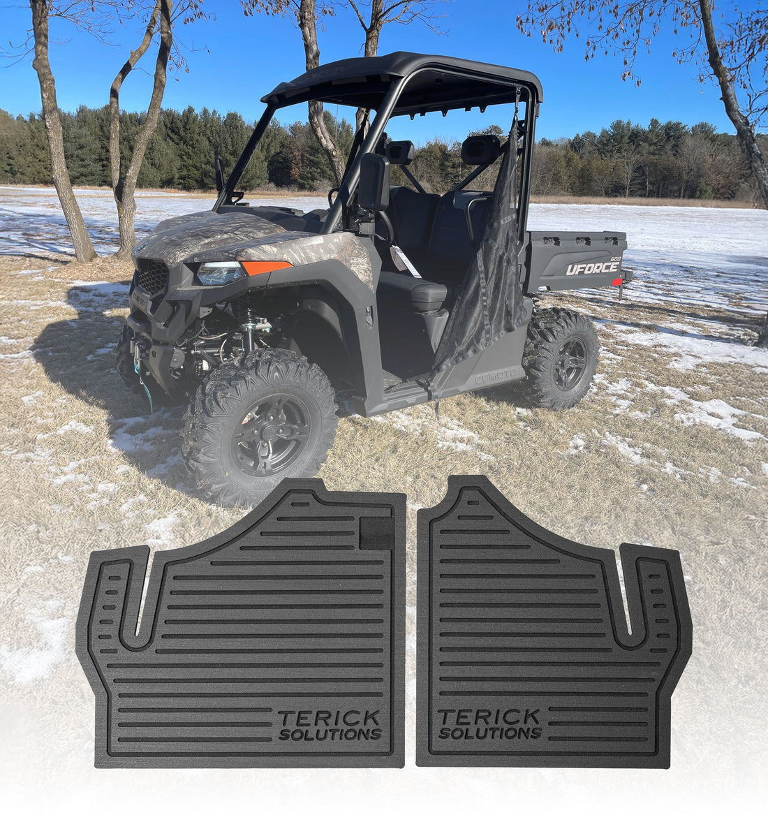 Terick Rubber Floor Mats for CFMOTO UFORCE 600
