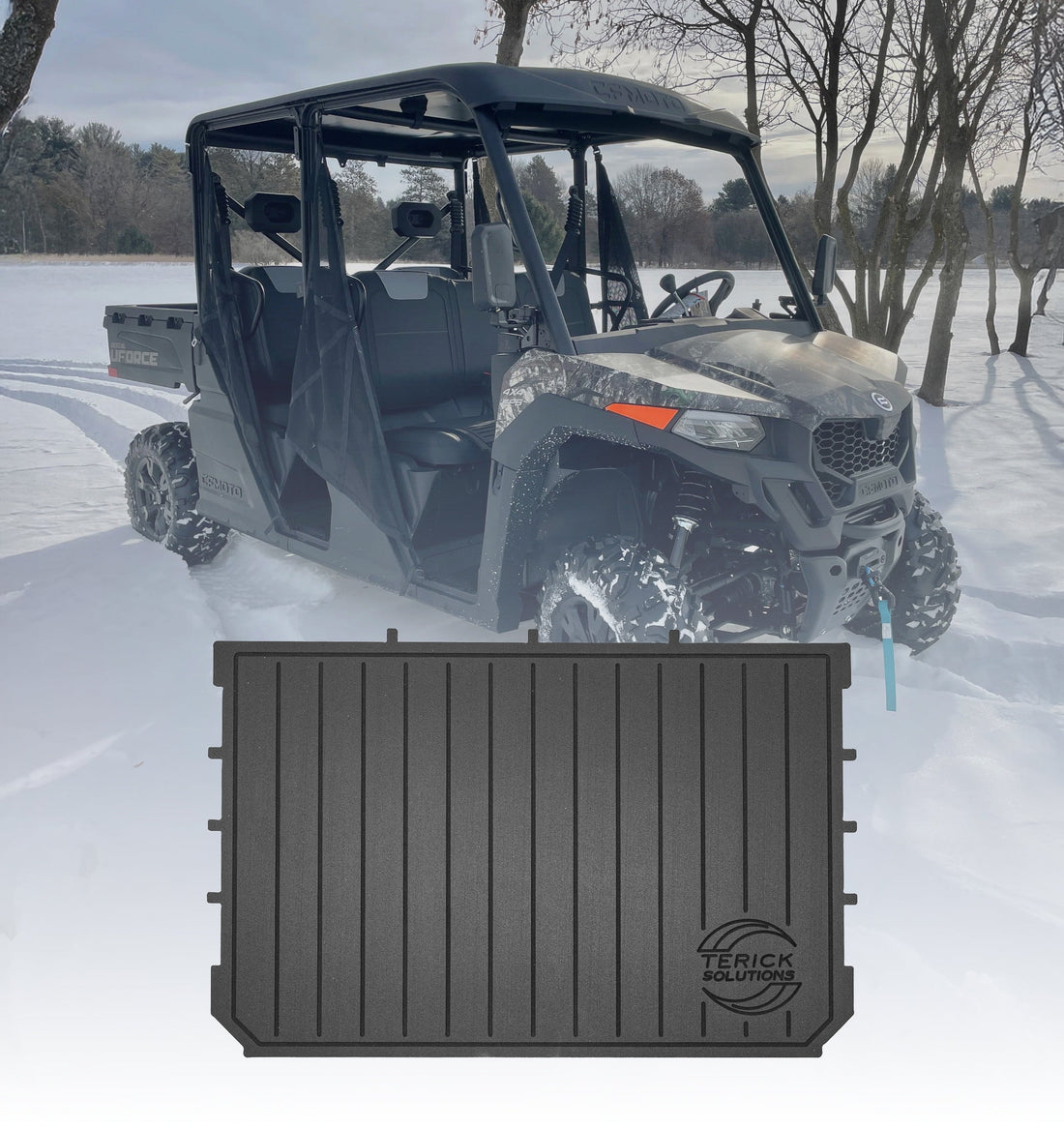 Terick Rubber Floor Mats for CFMOTO UFORCE 600