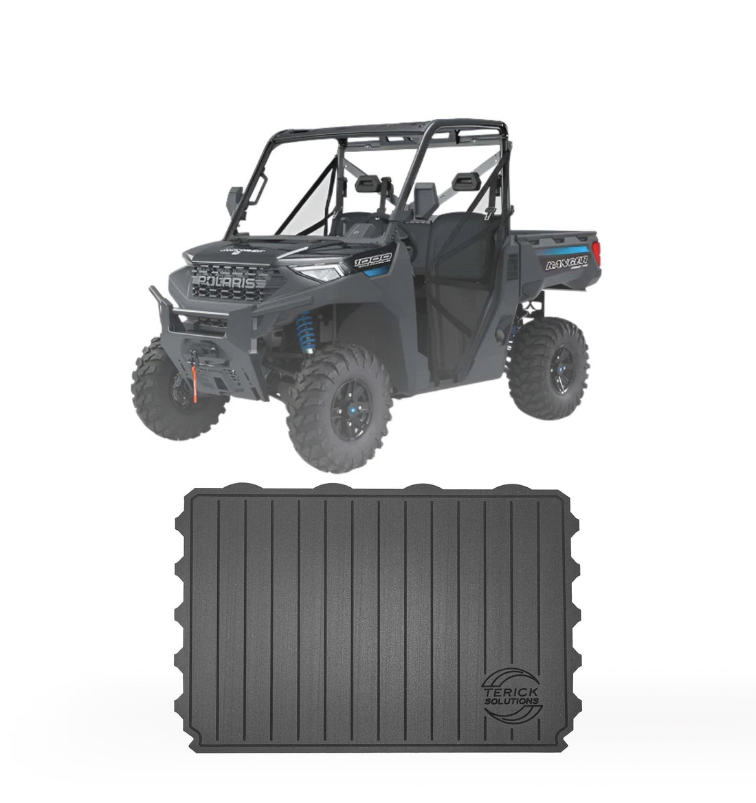 Terick Rubber Floor Mats for Polaris Ranger Base/EPS/Premium 1000, non-XP models