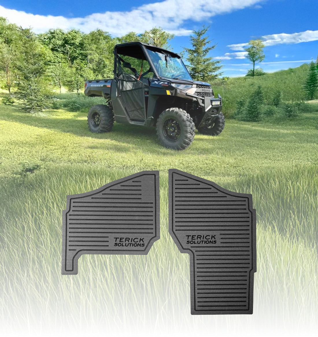 Terick Rubber Floor Mats for Polaris Ranger XP 1000