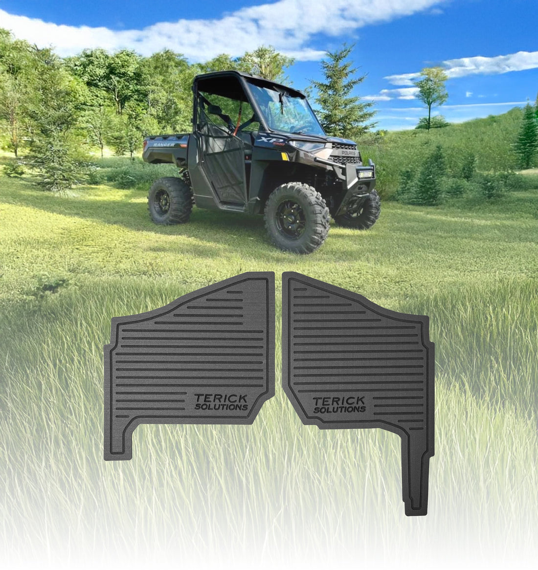 Terick Rubber Floor Mats for Polaris Ranger XP 1000
