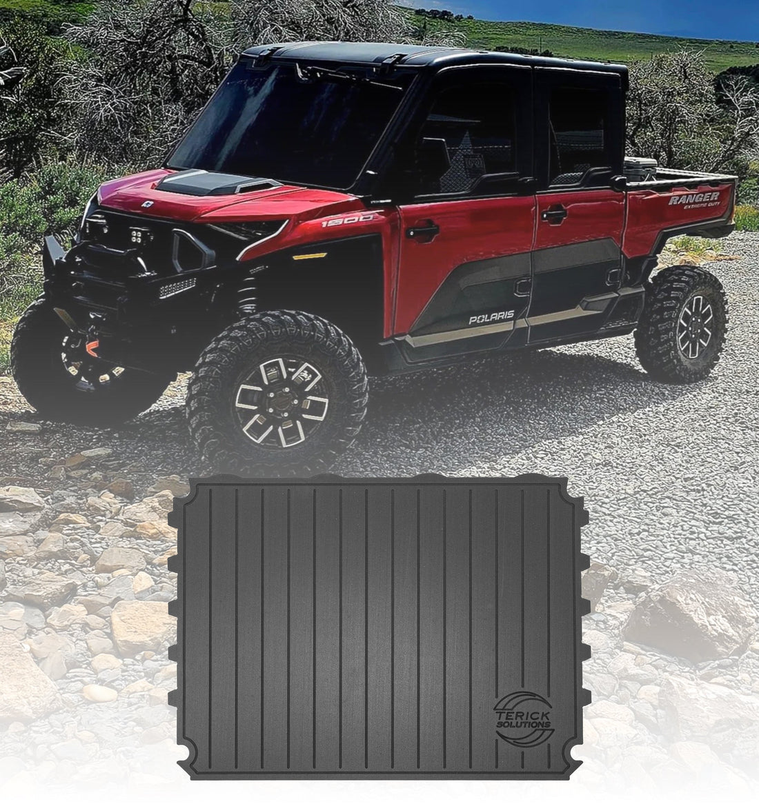 Terick Rubber Floor Mats for Polaris Ranger XD 1500