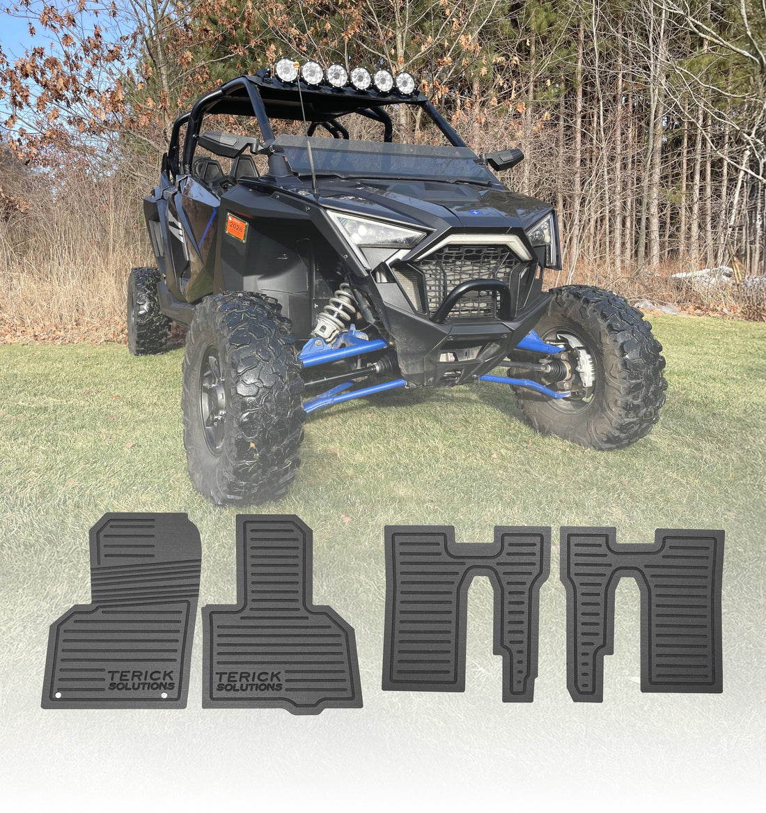Terick Rubber Floor Mats for Polaris RZR Pro R