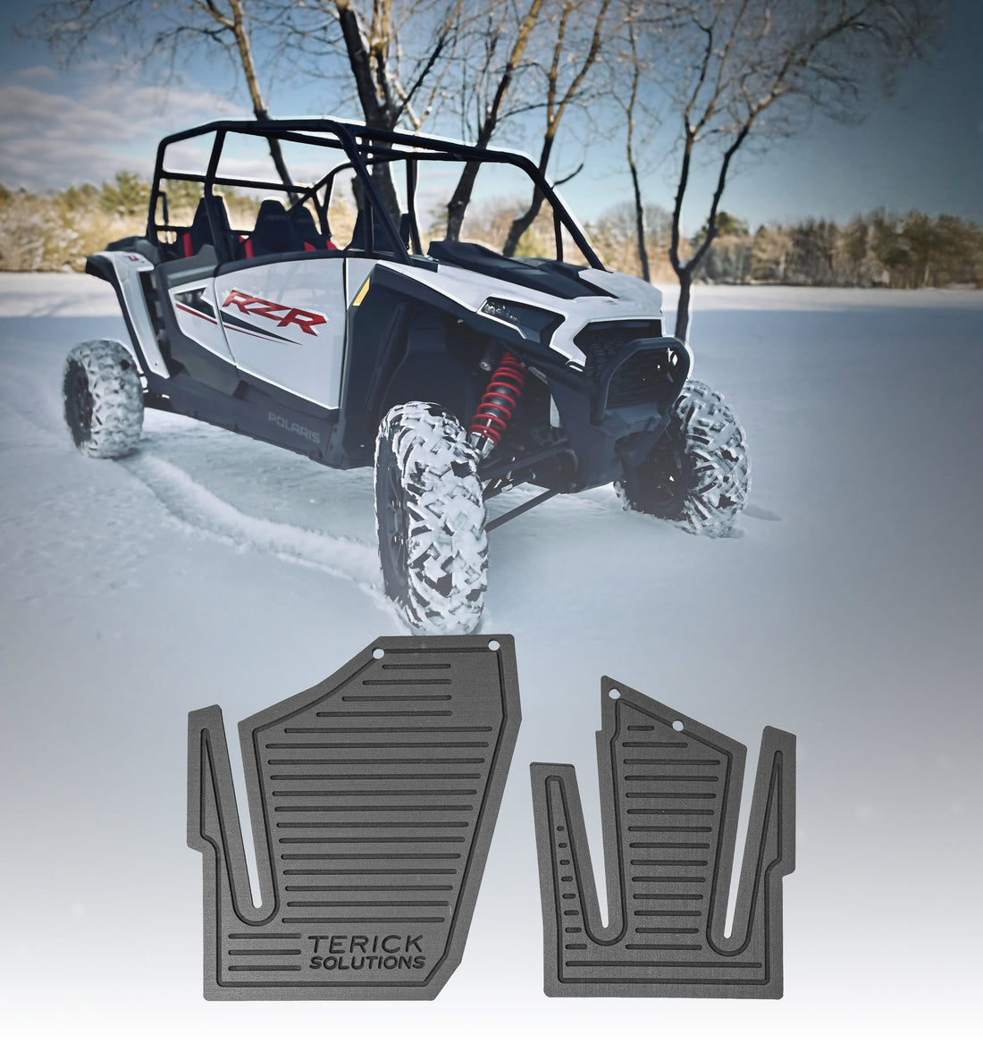 Terick Rubber Floor Mats for Polaris RZR XP 1000