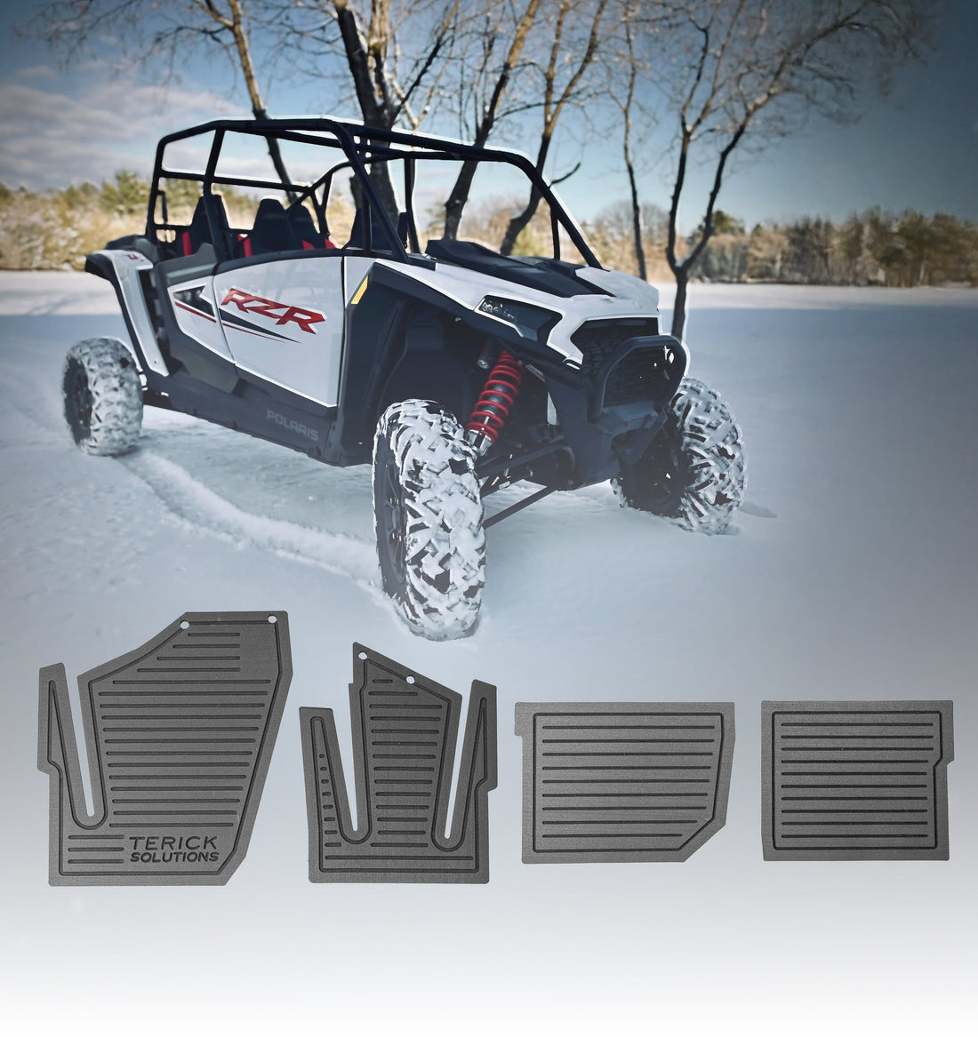 Terick Rubber Floor Mats for Polaris RZR XP 1000