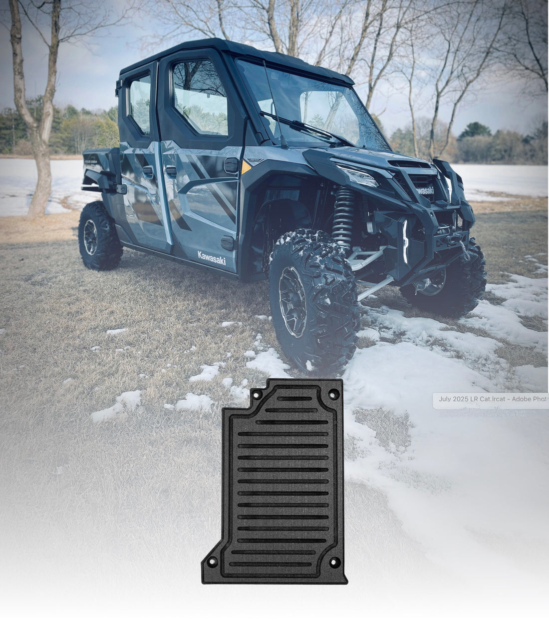 Terick Rubber Floor Mats for Kawasaki Ridge Crew