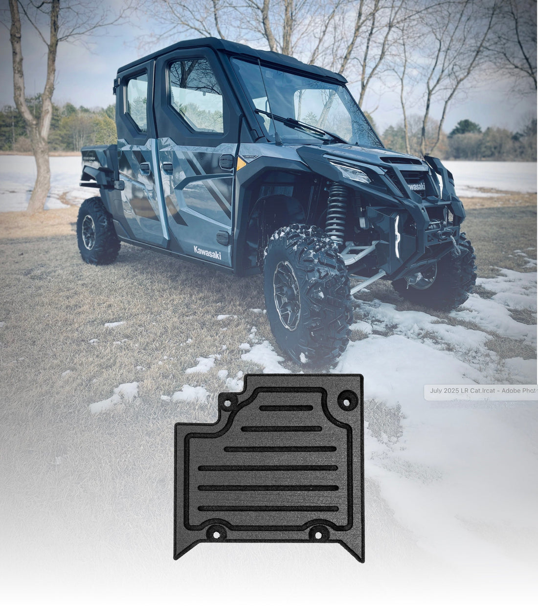 Terick Rubber Floor Mats for Kawasaki Ridge Crew