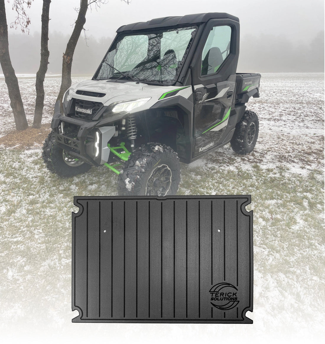Terick Rubber Floor Mats for Kawasaki Ridge 2 Door, all models
