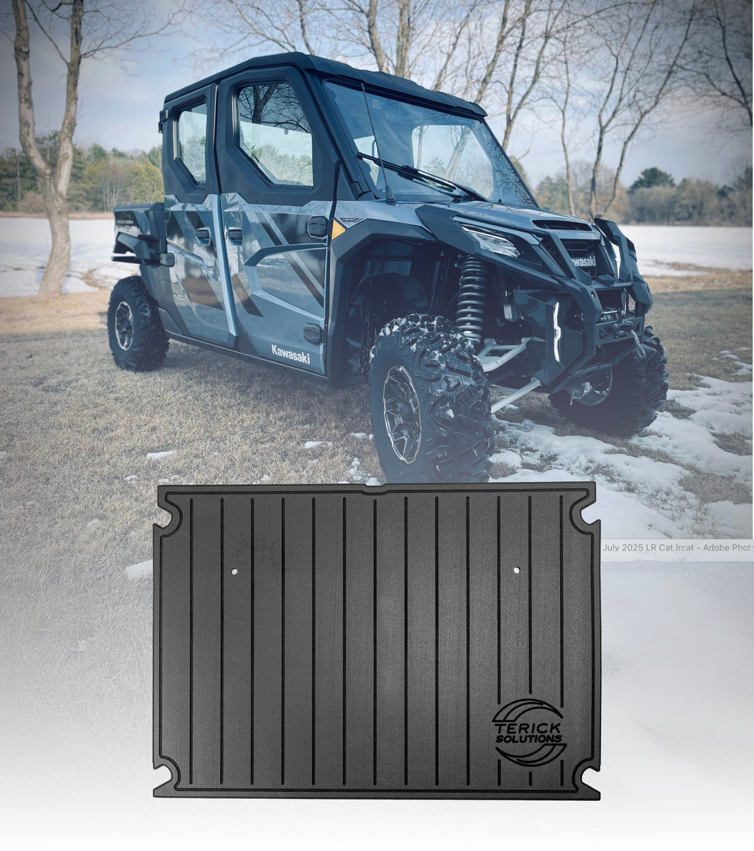 Terick Rubber Floor Mats for Kawasaki Ridge Crew