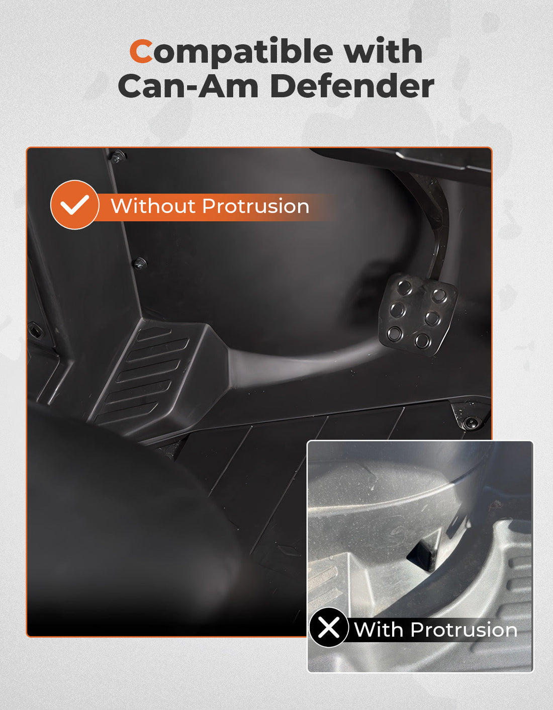 TPE Floor Mats & Bed Liner for Can-Am Defender HD7|8|9|10 - view 2