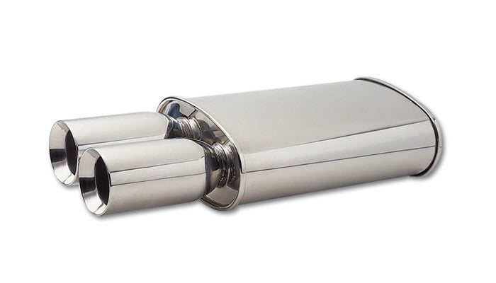 Muffler Stainless Oval Polished - 1047