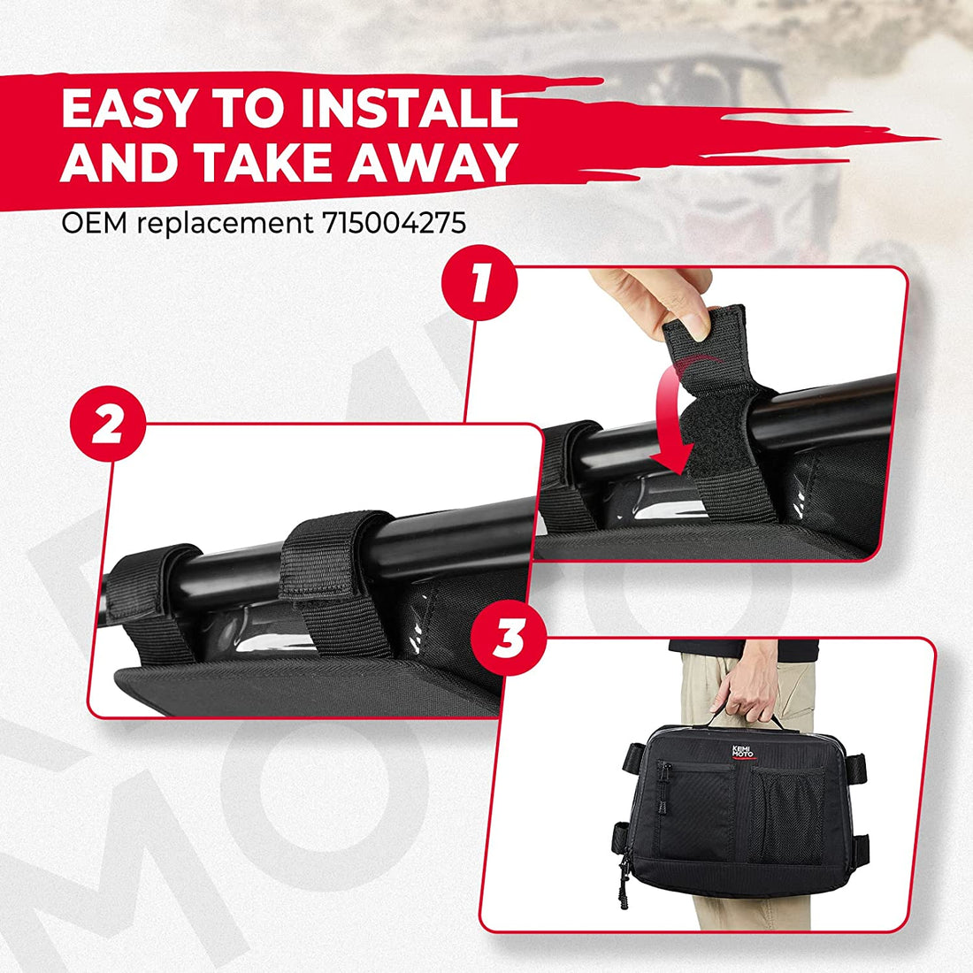Front & Roof Storage Bags for Can-Am Maverick X3 - view 9