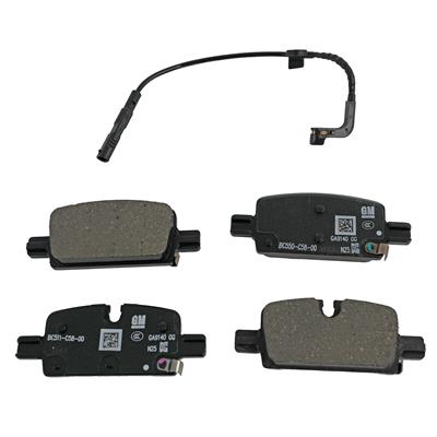 ACDelco Brake Pads, GM Genuine Parts Disc Brake Pads, Semi-metallic, Rear, Chevrolet, Set - 85140320