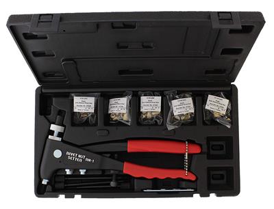 Marson Thread Setter Tool, Polynuts, Mandrels, Black Plastic Case, Kit - 39302