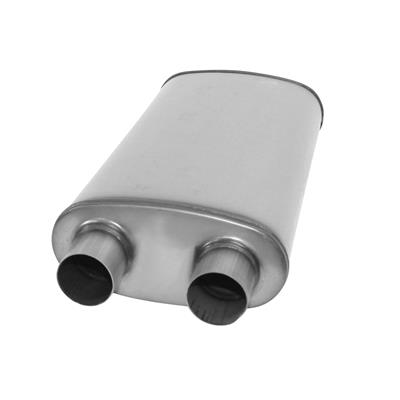 AP Exhaust Muffler, Xlerator Performance, Stainless Steel, Natural, Chevy, GMC, 5.7L, Each - XS2568