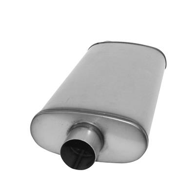 AP Exhaust Muffler, Xlerator Performance, Stainless Steel, Natural, Chevy, GMC, 5.7L, Each - XS2589