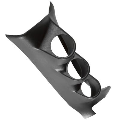 AutoMeter Gauge Pod, Pillar, Triple, Black, 2 1/16 in., Full Coverage, Dodge, Challenger, Each - 12226