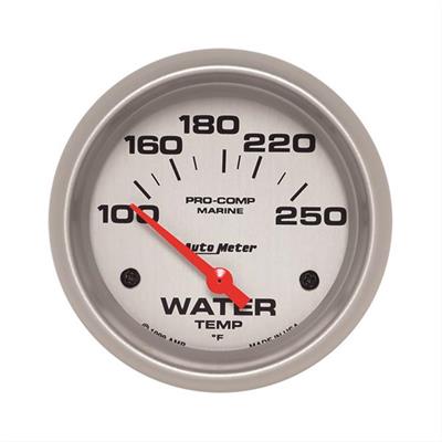 Auto Meter Marine Gauge, Water Temperature, Marine, 100-250 Degrees, 2 5/8 in., Analog, Electrical - 20076333